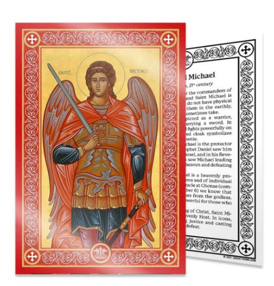 Archangel Michael Icon Card