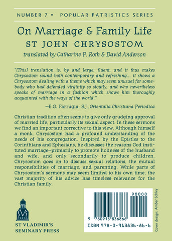 On Marriage and Family Life