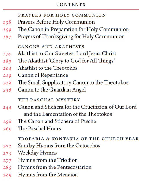 Orthodox Christian Prayers Book - Softcover