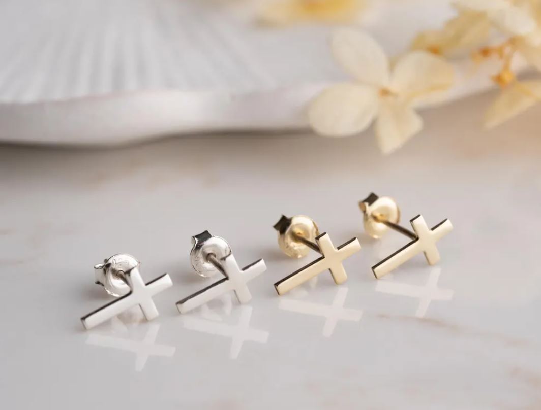 Cross Stud Earrings