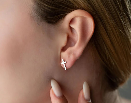 Cross Stud Earrings