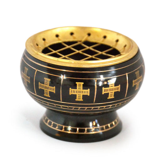 Brass Engraved Incense Burner