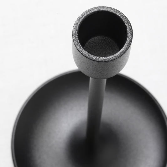 Large Candle Black Holder