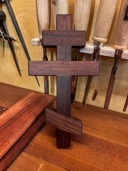 Peruvian Walnut Cross (Theosis Woodwork)
