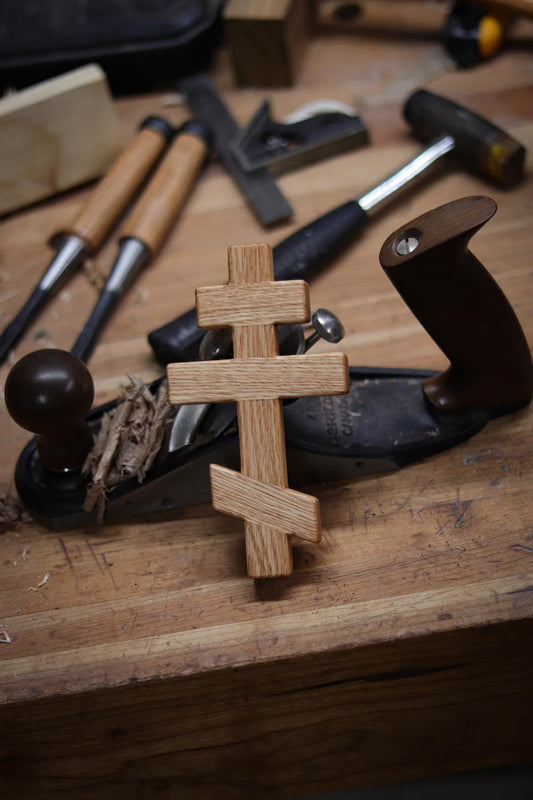 Red Oak Cross (Theosis Woodwork)