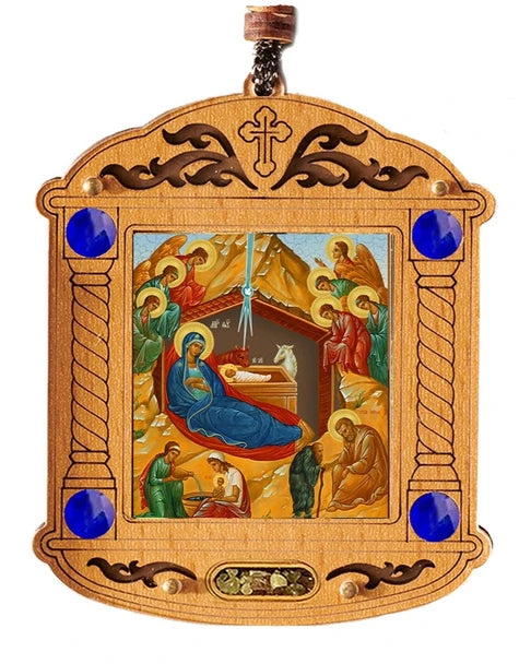 Ornament, Angelic Nativity with incense
