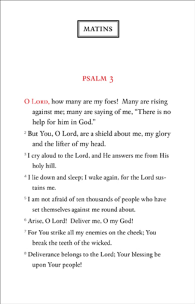 The Ancient Faith Psalter, LARGE PRINT EDITION