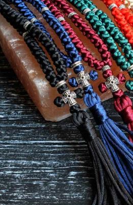Ukraine Satin Prayer Ropes - 100 knots