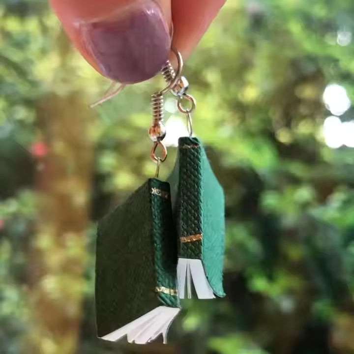 Book Earrings