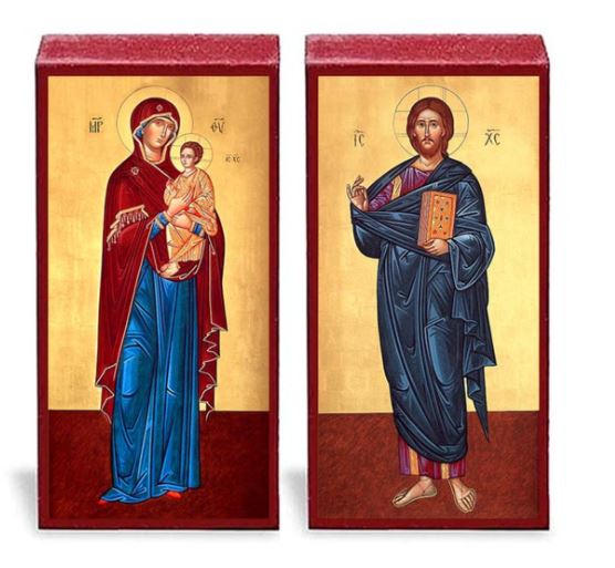 Christ and Theotokos (Koufos) Micro Icon Set