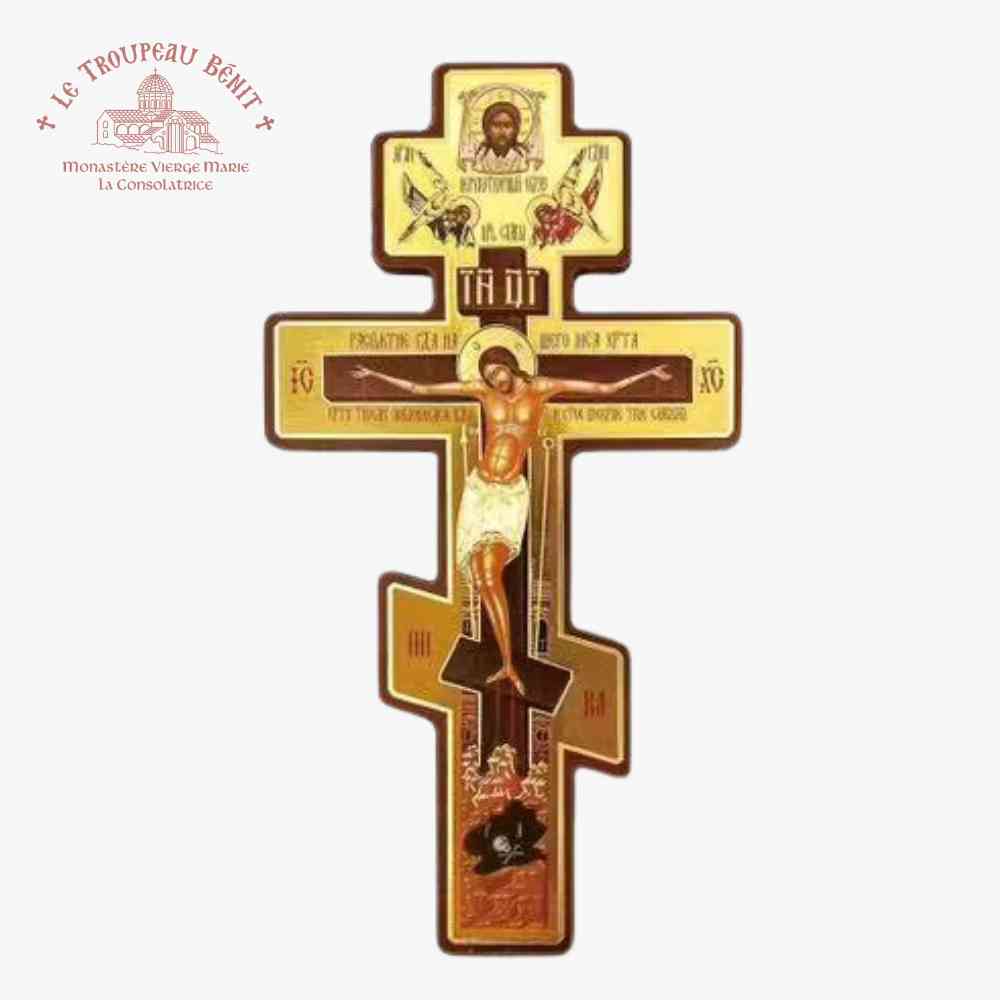 Crucifix Three Bar Wall Cross (Virgin Mary Monastery)
