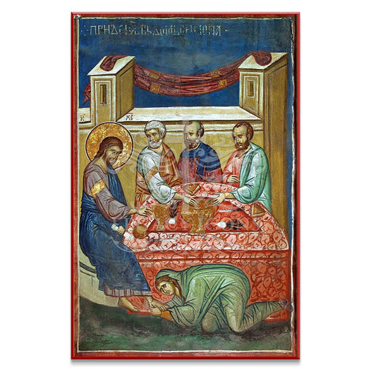 The Anointing of Christ by the Harlot (Athos) Icon (Legacy Icons)
