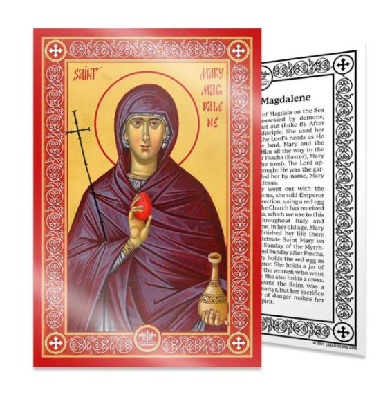 Saint Mary Magdalene Icon Card