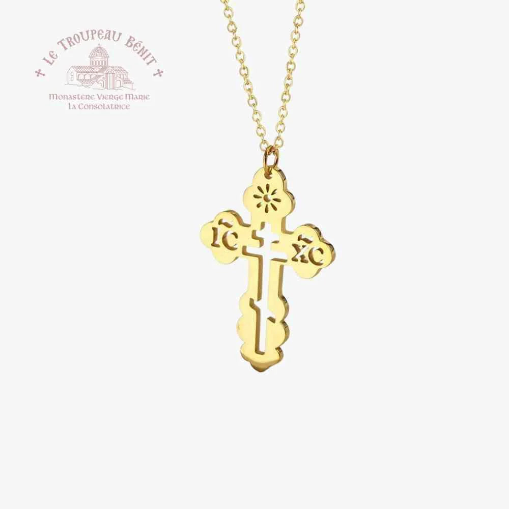 Cross Necklace - Style NE22 (Virgin Mary Consolate)