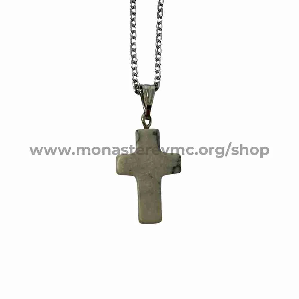 Virgin Mary the Consolate Monastery - Orthodox Cross Pendant NE-31