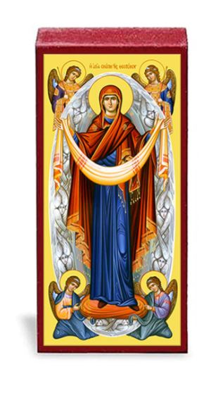 Protecting Veil of the Theotokos Micro Icon