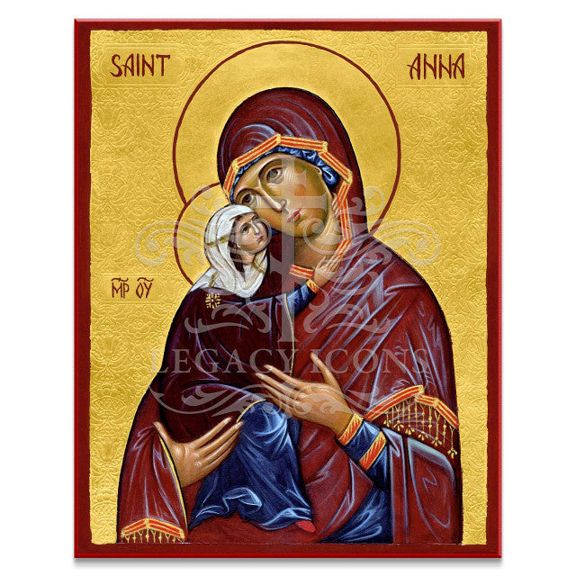 Saint Anna and the Theotokos (Stryzhak) Icon (Legacy Icons)