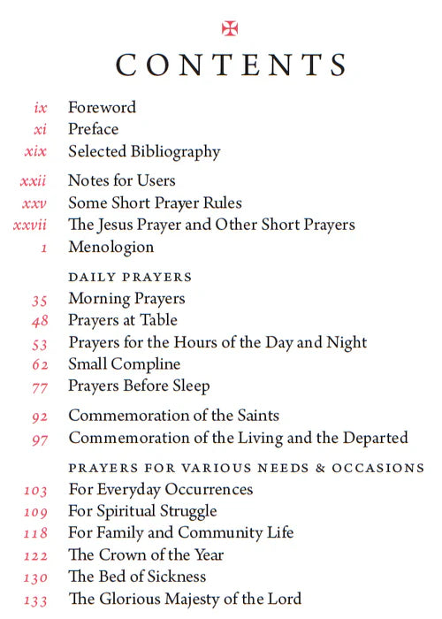 Orthodox Christian Prayers Book - Softcover