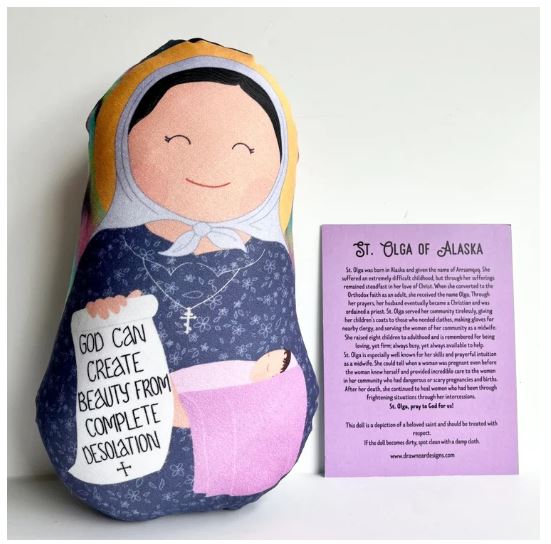 Snuggly Saints Doll: St. Olga of Alaska