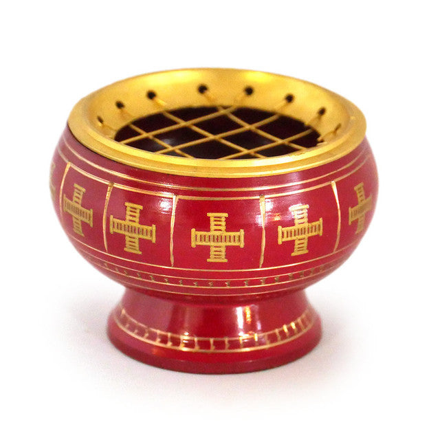 Brass Engraved Incense Burner