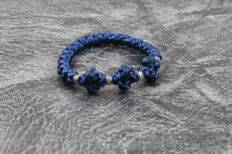 Ukraine Satin Bracelet Prayer Ropes - 20 knot plus 3 crosses