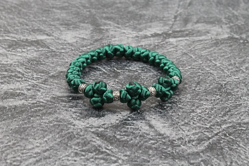Ukraine Satin Bracelet Prayer Ropes - 20 knot plus 3 crosses