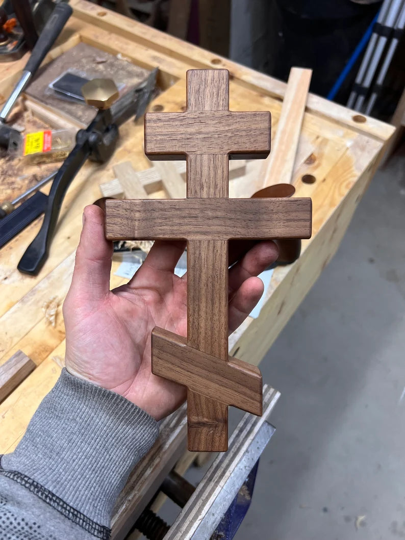 Walnut Cross (Theosis Woodwork)