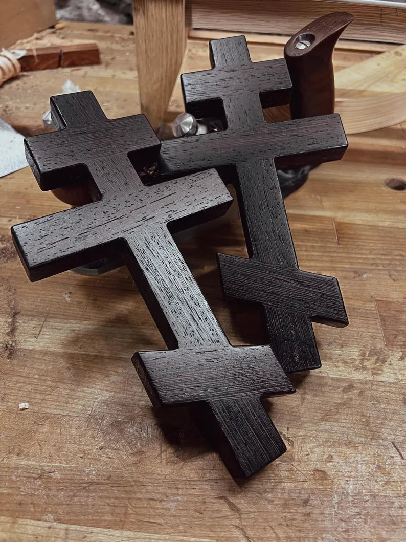 Wenge Wood Cross (Theosis Woodwork)