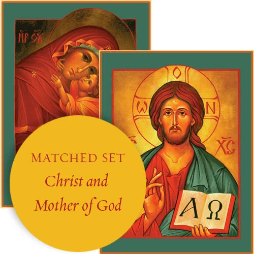 Matching set: Christ the Savior & Mother of God