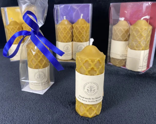 Stain Glass Candle - Short - Package of 2